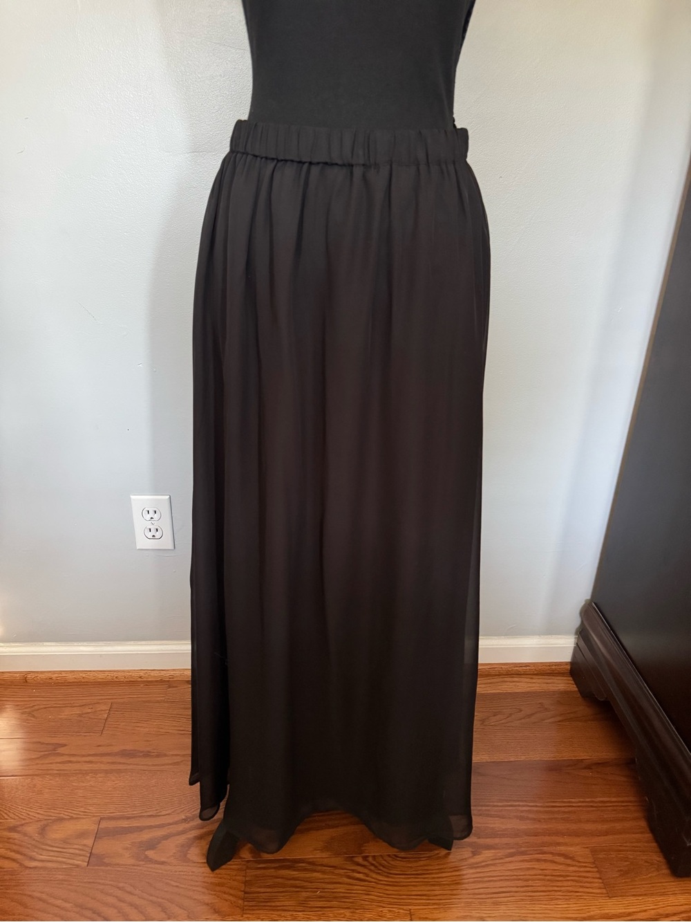 Old Navy Black Maxi Skirt with Elastic Waist